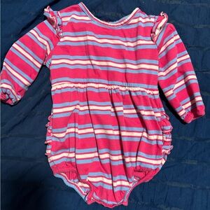 Ruffle Butts long sleeve flutter bubble romper